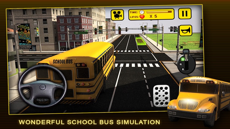 School Bus Simulator 3D – Drive crazy in city & Take Parking duty challenges for kids fun