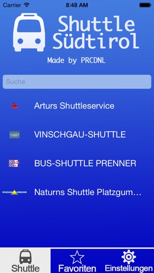 Shuttle Südtirol