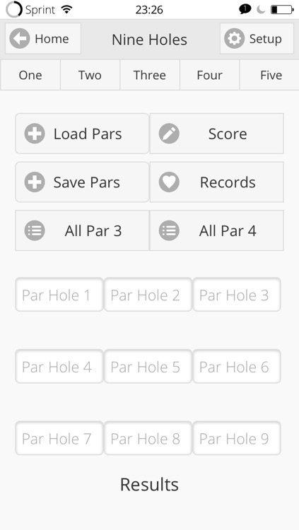 Score Card for Disc Golf