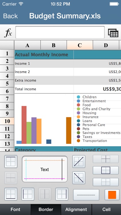 SpreadsheetX - MS Office Excel Edition