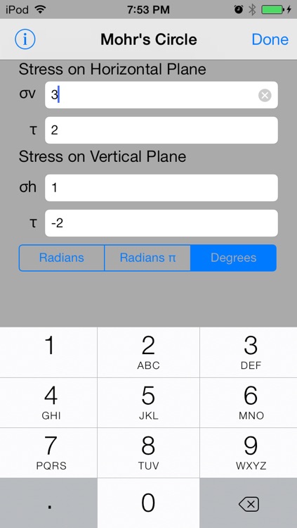 Mohr's Circle 2D screenshot-4