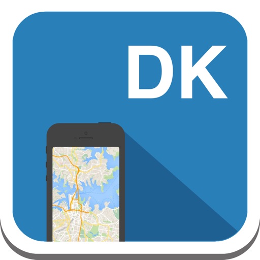 Denmark & Copenhagen offline map, guide, weather, hotels. Free GPS navigation. icon