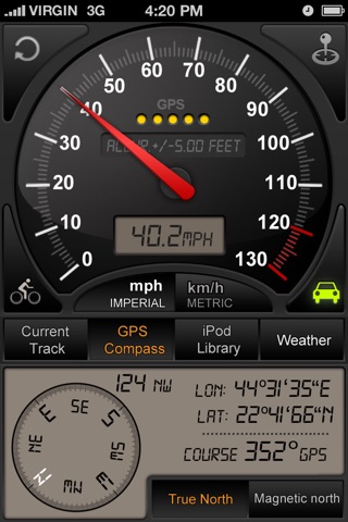 GPS speedometer Trip Computer (Car speedometer, Bike cyclometer ) screenshot 2