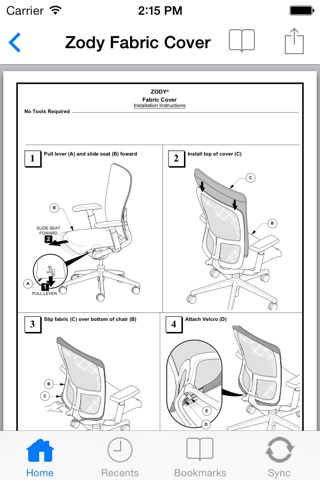 Haworth Instructions for iPhone screenshot 4