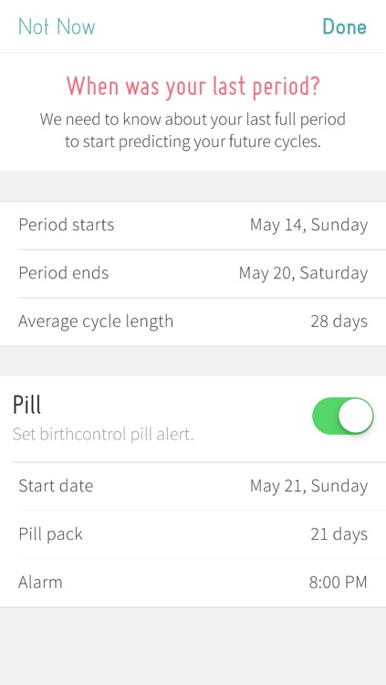 Period Tracker with Mood, Fertility & Birth Control Pill Diary with Reminder screenshot-4