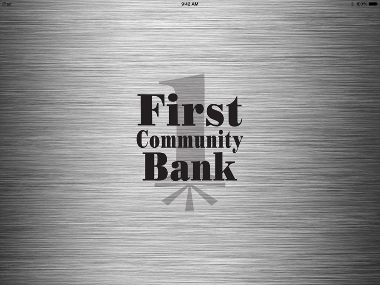 First Community Bank Nebraska for iPad