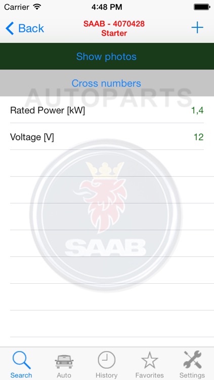Autoparts for Saab