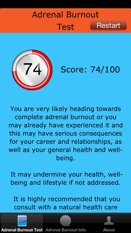 Adrenal Burnout Test App screenshot-3