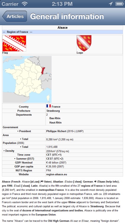 Alsace, France Offline Map - PLACE STARS screenshot-4