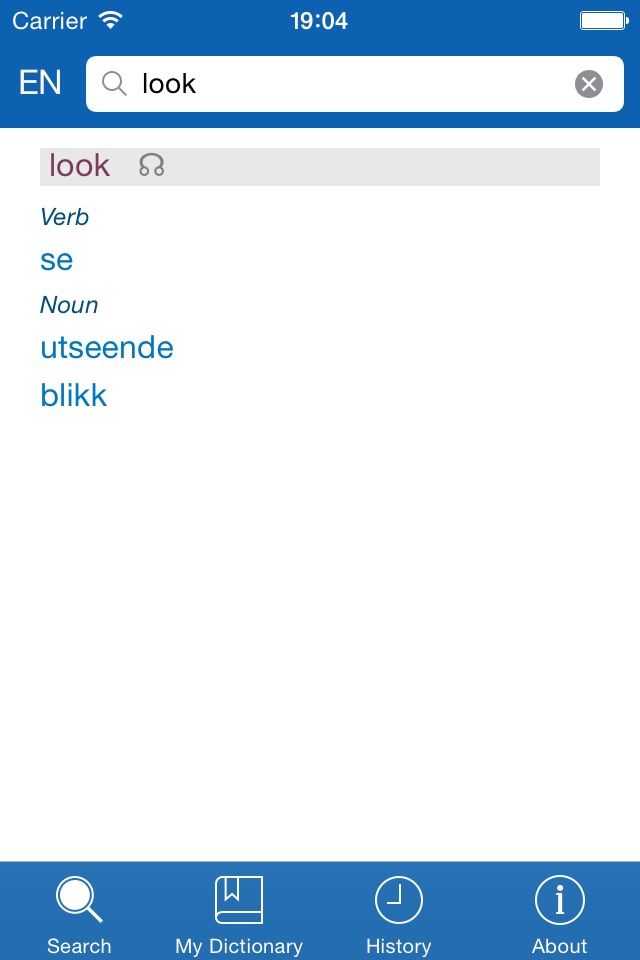 Norwegian <> English Dictionary + Vocabulary trainer Free screenshot 2