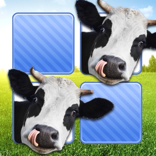 Memo Game Farm Animals Photo iOS App
