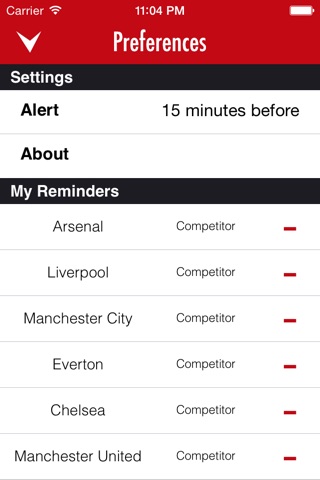 MatchReminder screenshot 2