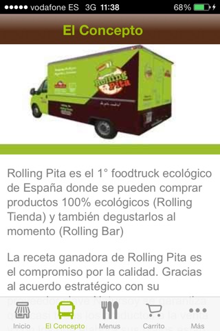 RollingPita - comida ecologica sobre ruedas screenshot 3