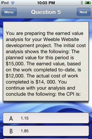 iStudy PMP Exam - 250 screenshot 2