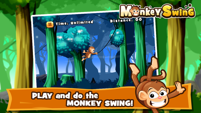 Multiplayer Monkey Swing Game - Free Cute Kids App(圖2)-速報App