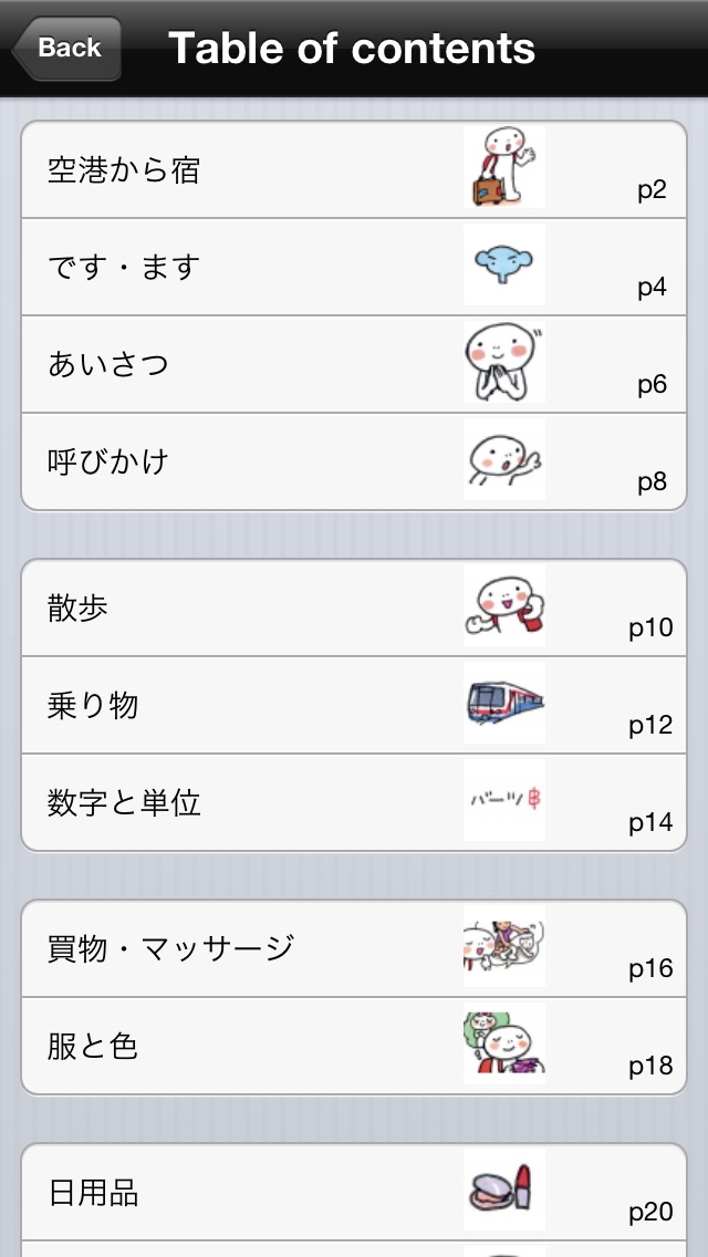 指さし会話タイ　touch＆talk screenshot1