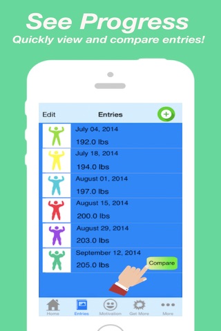 My Body Log: Photo & Measurement Muscle Results Tracker For WeightLifters screenshot 3