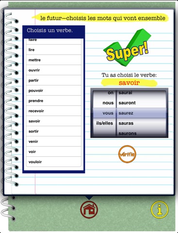 Irregular French Verbs: Conjugation Practice - free screenshot 3