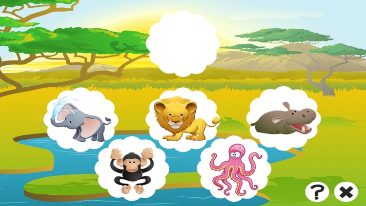 Animal game for children: Find the mistake in the forest screenshot-3