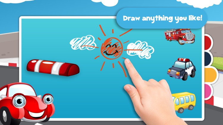 Free Kids Puzzle Teach me Cars Cartoon: Learn how the cars drive, the planes fly and the trains ride