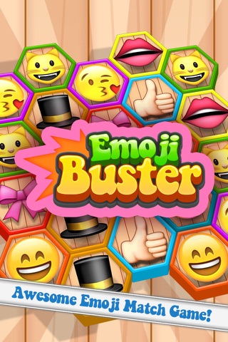 Emoji Buster FREE - A Match Three Emoticon Puzzle Game! screenshot 4