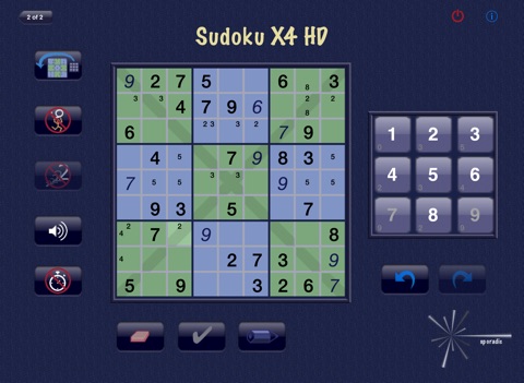 Sudoku X4 HD screenshot 4