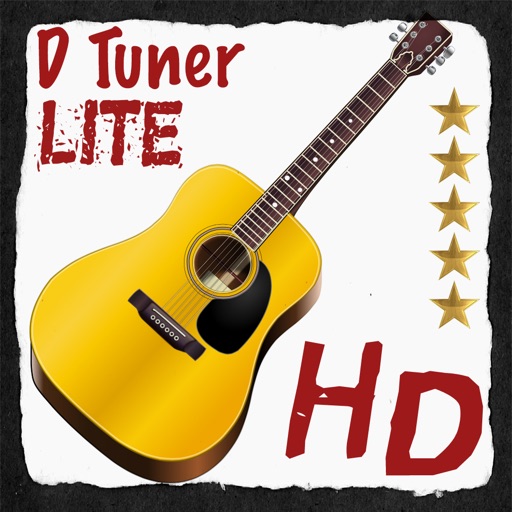 Acoustic Guitar Tuner - D Tuner Lite HD icon