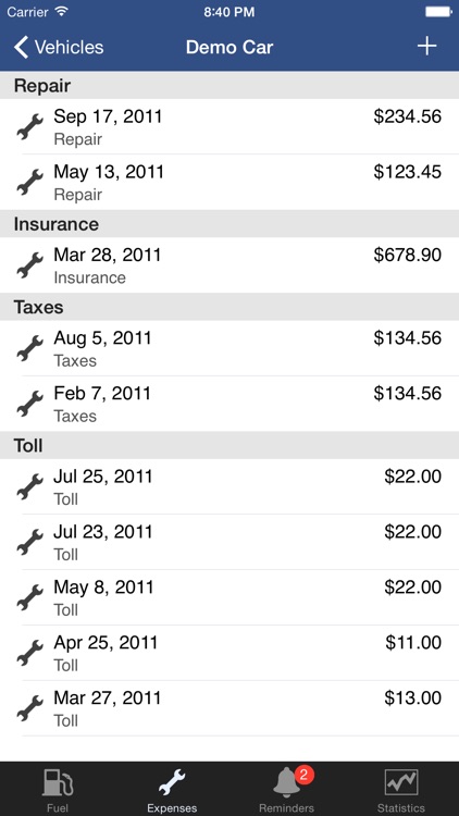 CarXpenses - MPG, Fuel Economy & Service screenshot-4