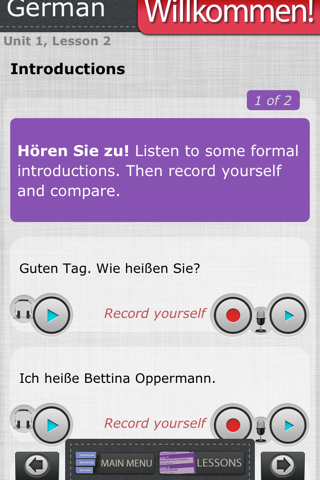 Learn German Lab: Willkommen 1 screenshot 3