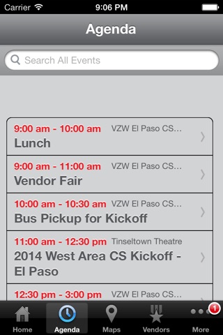 Verizon Wireless West Area Events screenshot 3