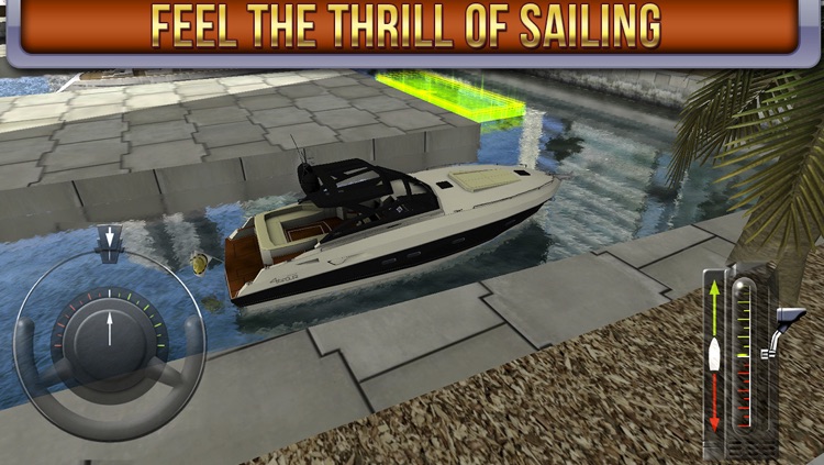 3D Boat Parking Simulator Game - Real Sailing Driving Test Run Marina Park Sim Games. screenshot-3