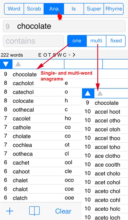 English Words Finder PRO - find the best words for crossword, Wordfeud, Scrabble, cryptogram, anagram, spelling and rhyme screenshot-3