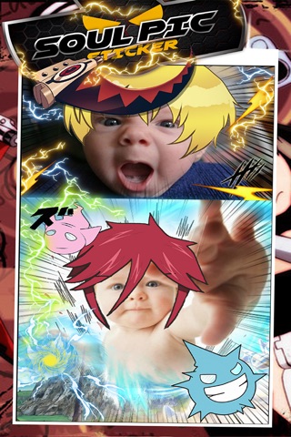 Manga & Anime Soul Pic Sticker Camera : Photo Booth Super Dress Up For Hero Style screenshot 4