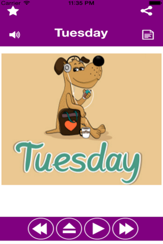 Learn Days of Week With Sound-For Preschool Kids And Babies Using Flashcards screenshot 2