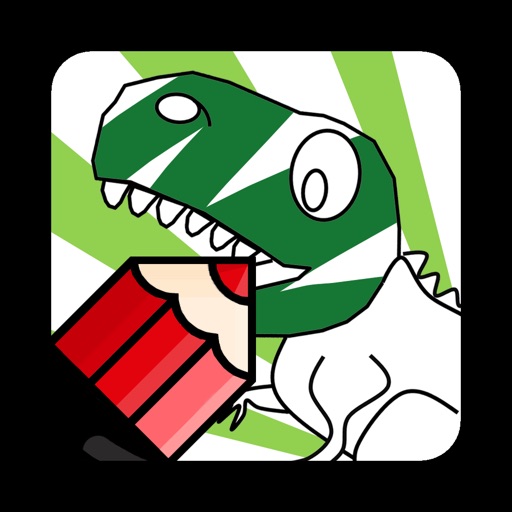 Colour Me In Dinosaurs Free iOS App