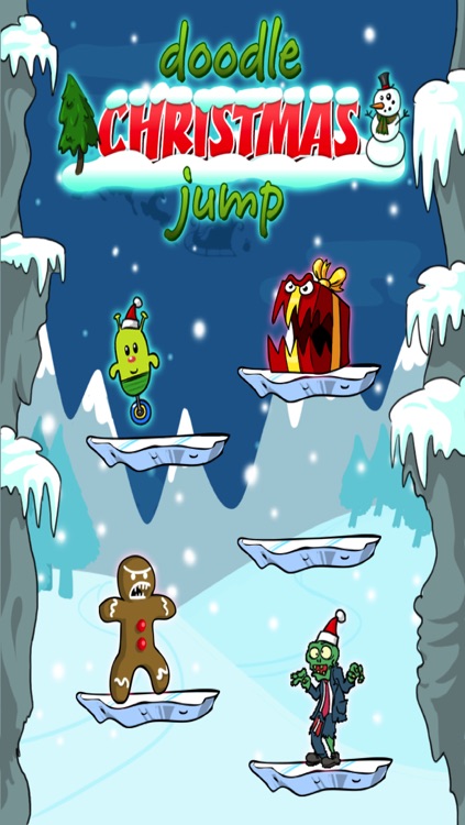 Doodle Alien vs Zombies Jump Game: Christmas Edition - Heads Up While Also Killing The Pacific Rim Plants!