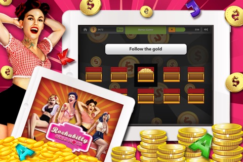 Golden Palace Casino Presents: ‘Rockabilly Girls House Party Slots’ – Free Lucky Slot Machine screenshot 4