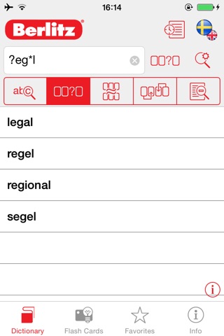 Swedish <-> English Berlitz Essential Dictionary screenshot 2