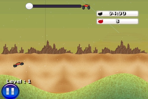 A Monster Car Death Valley Run - Free 4x4 Truck Racing Game screenshot 2