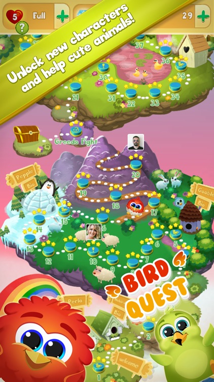 Bird Quest - Match 3 Puzzle Adventure