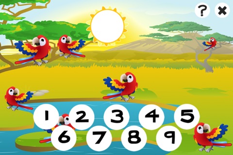 123 Animals Counting Game for Children: Learn to count the numbers 1-10 with safari life screenshot 4