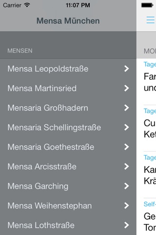 Mensa München Uni HS für Studenten und Mitarbeiter screenshot 2