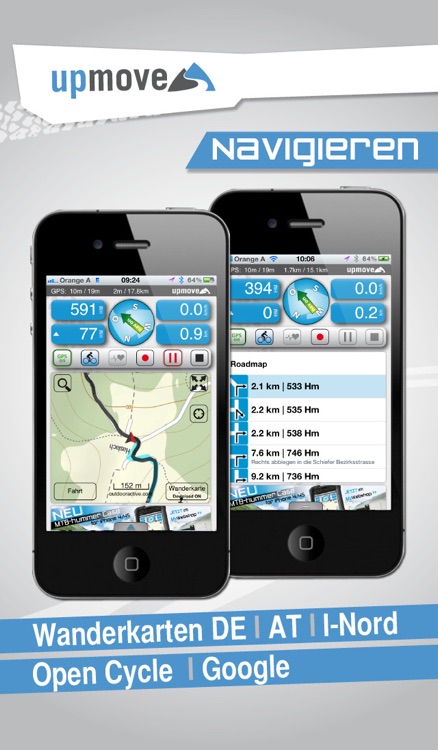 upmove GPS for mountainbike powered by Drei