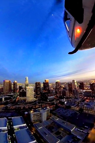 VR Virtual Reality Helicopter Flight Los Angeles by Night screenshot 3
