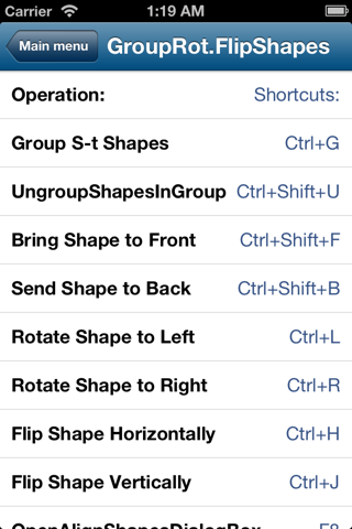 Shortcuts for Visio screenshot 4