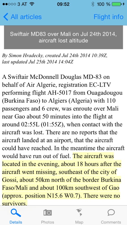 The Aviation Herald