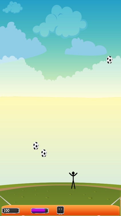 A Stickman Run - Escape the Falling Soccer Balls