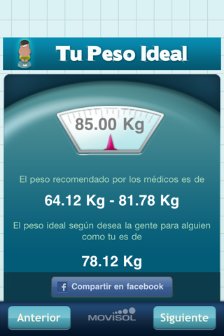 Your Ideal Weight: calculator for your losing diet screenshot 4