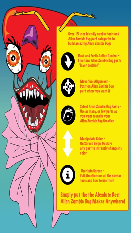 Alien Zombie Bug Face