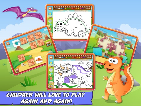 Скачать игру Dinosaurs Activity Center Paint & Play - All In One Educational Dino Learning Games for Toddlers and Kids